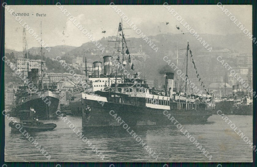 Genova Città Porto cartolina QZ6112