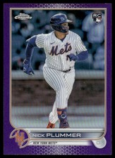 2022 Topps Chrome Update Series - Nick Plummer #USC39 Purple Refractor (RC)