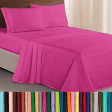 Luxurious 1500 Premium Hotel Quality Microfiber Three Line Embroidered Softest 4