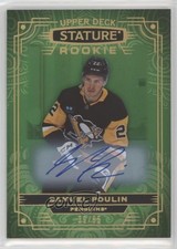 2022-23 Upper Deck Stature Rookies Green 39/65 Samuel Poulin #116 Auto 0y3o