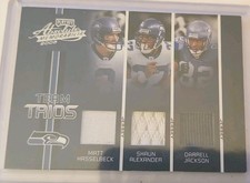 2005 Playoff Absolute Memorabilia Shaun Alexander Matt Hasselbeck Jersy Number 