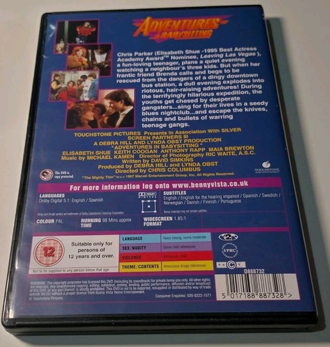 Adventures In Babysitting DVD Region 2 - Picture 2 of 3