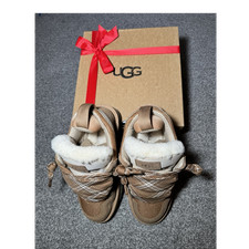 UGG Chestnut Brown Suede Sheepskin Lined Women's Trainers UK Size 5 new with box