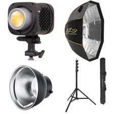 amaran Halo 300x 305W Bi-Color COB LED Light, Bundle with Standard 7" Reflector,