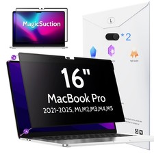 Privacy Screen for MacBook Pro 16 Inch 2021-2025, M1, M2, M3, M4, MagicSuctio...