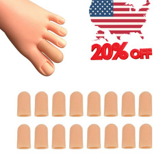 16 Pieces Toe Caps, Protector Covers, Cushion to Protect Beige