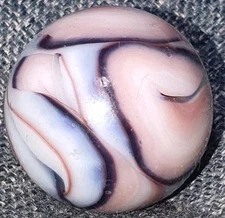 1"- Epic Super Busy Veiligglas Opaque Swirl 1950s/1960s Vintage Marbles NM+++