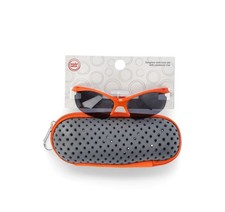 Wonder Nation Boys Orange Sport Sunglasses with Carrying Case, 2-Piece