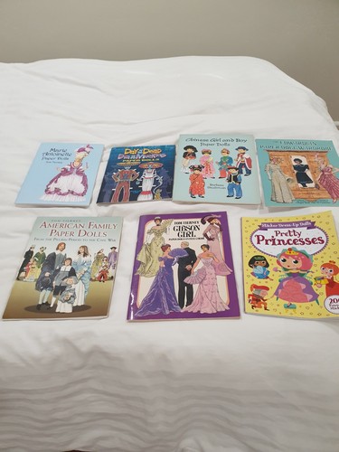 Paper Dolls Lot Of 7 Books Mix (See Photos)
