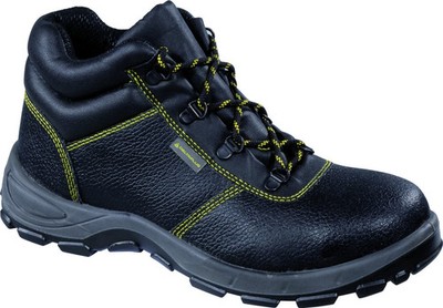 Delta Plus Gargas S1P Stahlkappe Sicherheitsschuhe Boots Leder Schwarz Gr. 6