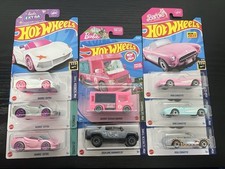 Hot Wheels Set of 8 Different BARBIE Vehicles 3 CORVETTE 1 CAMPER 3 EXTRA HUMMER