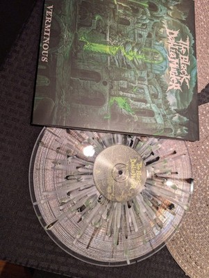 The Black Dahlia Murder Verminous Transparent Black/Green/White Splatter...