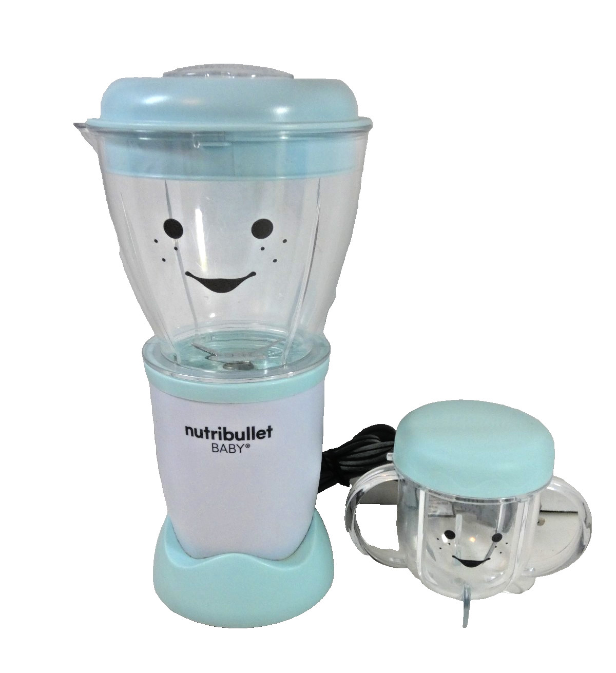 NUTRI BULLET Baby Blue Mixer Blender Mixer w Cup 26TS Tested