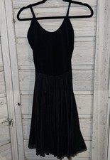 VTG Bal Togs Leotard Dress Skirt Camisole NYLON LYCRA Black Women XL USA