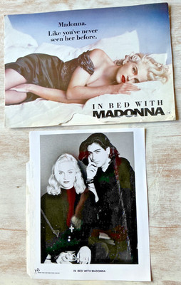 In Bed with Madonna Promotional Material Brochure and photograph 1991 truth dare