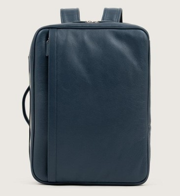 Business Leather Factory Backpack Navy 486 | eBay