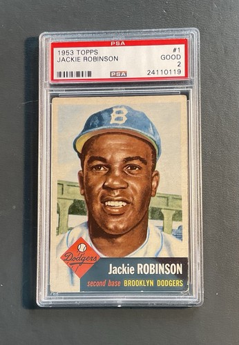 1953 Topps - Jackie Robinson #1 PSA 2