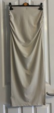 Shein Ladies Cream Strapless Summer Dress - Size Medium