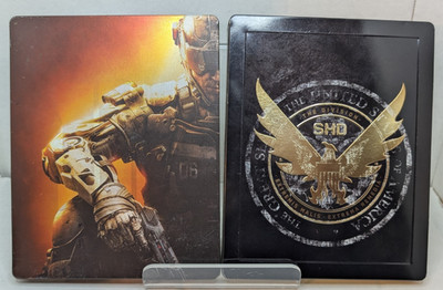XB1 Steelbook Lot Of 2 - The Division 2 & CoD Black Ops 3 Steelbook & Games ONLY