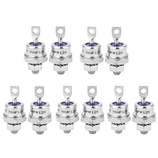 5 Pairs 70HFR120 70HF120 Spiral Rectifier Stud Diode for Battery Charging