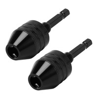 2X 0,3-8Mm 1/4 Keyless Bohrfutter Schraubendreher Schlagschrauber Adap1450