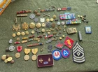 WW2 WWII KOREAN WAR VIETNAM WAR U.S. MILITARY INSIGNIA LOT