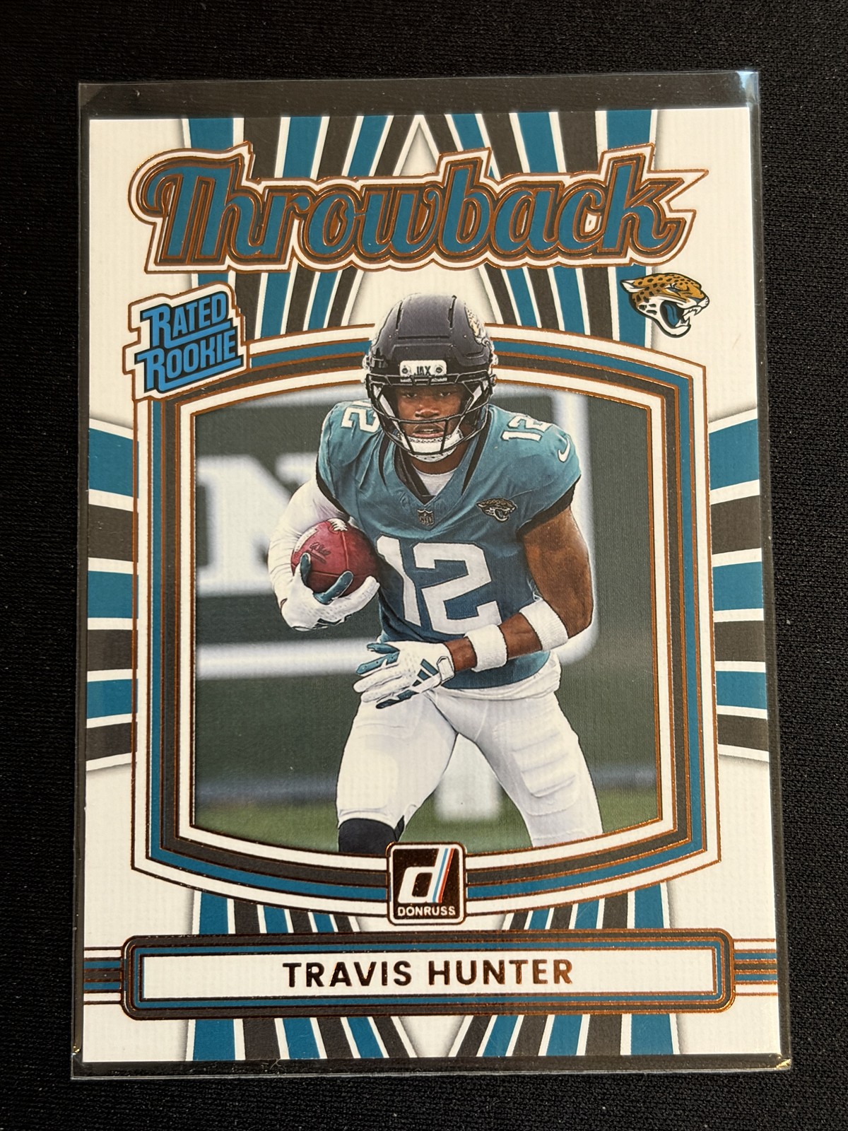 2025 Donruss #3 Travis Hunter Rated Rookies Throwback