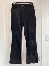 Vintage Black Suede Pants Size 2