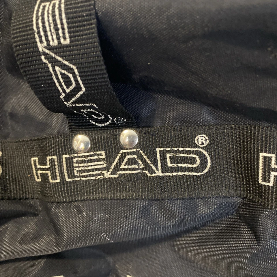 Bolsa deportiva vintage Head Sports Carry Gimnasio negra estilo retro grande años 90’s Foto 3 de 4