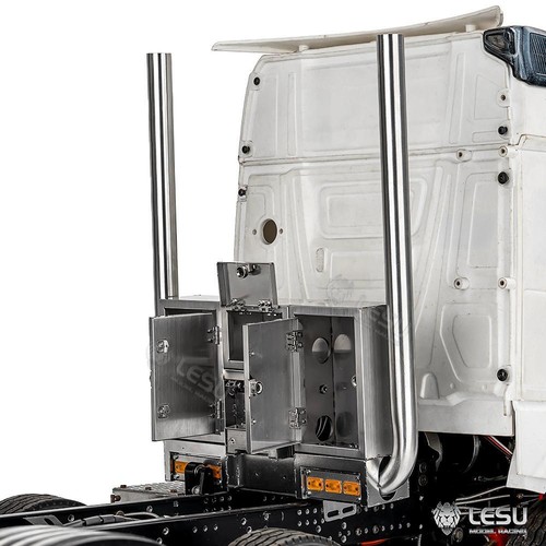 Metal LESU Exhaust Pipe Chimney for TAMIYA 1/14 RC Tractor Truck 3363 DIY Parts - Picture 7 of 8