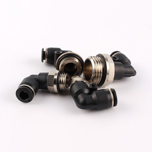 Pneumatic Push In Fitting Air Water Pipe - 90° Male Elbow Stud 3/4/5/6/8/10 mm - Picture 5 of 37