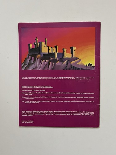 Dungeons And Dragons The Keep on the Borderlands B2 TSR 1980 - Imagen 10 de 11
