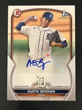 Austin Bergner 2023 Bowman Prospect 1st Auto Tigers PPA-AB