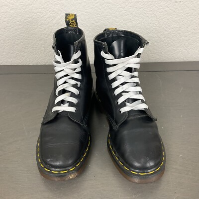 Dr Marten 1460 Smooth Black Leather 8 Eye Boots Size 8 US Dr. Martens 1460 BEX 8 Boot Black | Beginning Boutique US main image 4