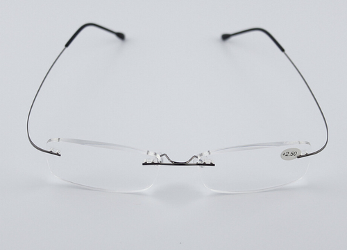Gafas de lectura ultra ligeras elásticas de aleación de titanio sin marco - Imagen 5 de 8