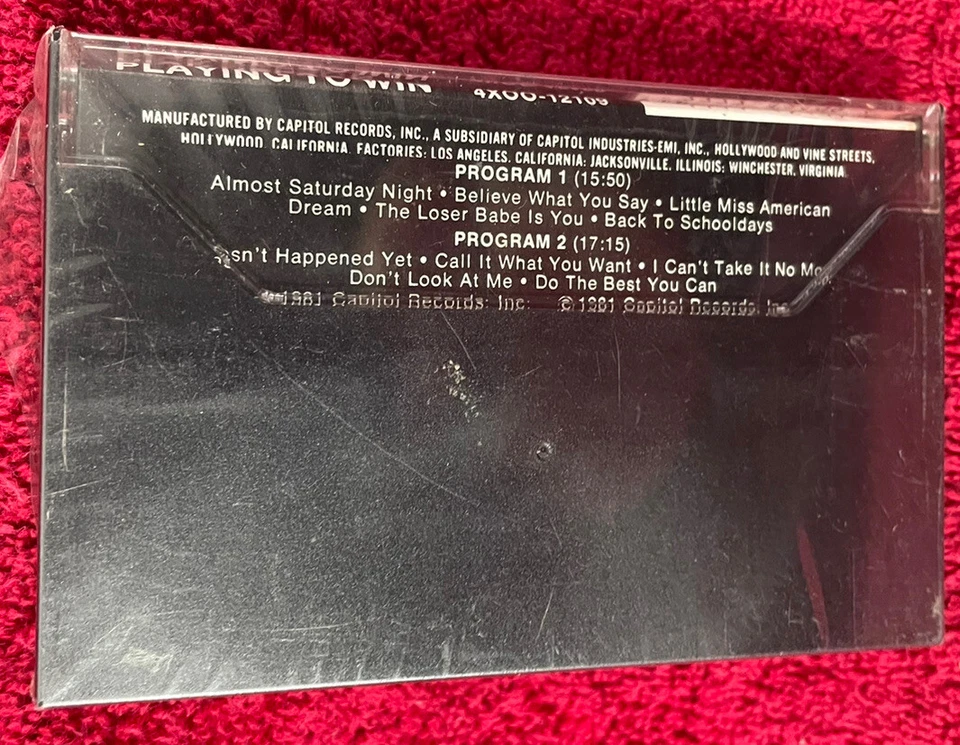 Rick Nelson "Playing to Win" Cassette 1981 SEALED New RARE - Image 2 of 2