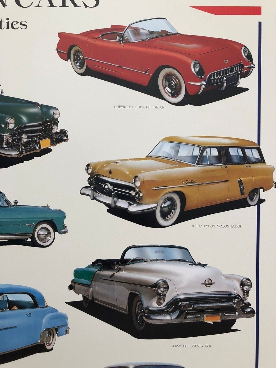 AMERICAN CLASSIC CARS OF THE 50's BY L. PATRIGNANI, AUTHENTIC 1998