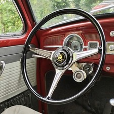 Beetle Ghia Porsche 356 Steering Wheel Vw Oval Split Early Threefivesix Aac383