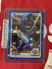 2021 Bowman Chrome Draft Sapphire BD199 Ronny Mauricio mint  Mets in loader