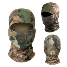 Balaclava Ski Mask Camouflage Windproof Real Tree Face Mask Hinged Hunting Hood