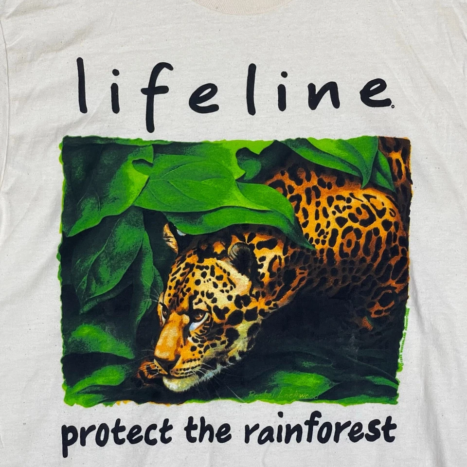 Hans Beefy Vintage Nature T Shirt Short Sleeve Off White Mens S - Image 3 of 4