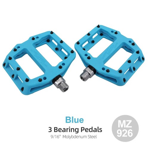 MTB Mountain Bicycle Pedals Anti-slip Ultralight Nylon 3 Sealed Bearings Pedals - Picture 29 of 35