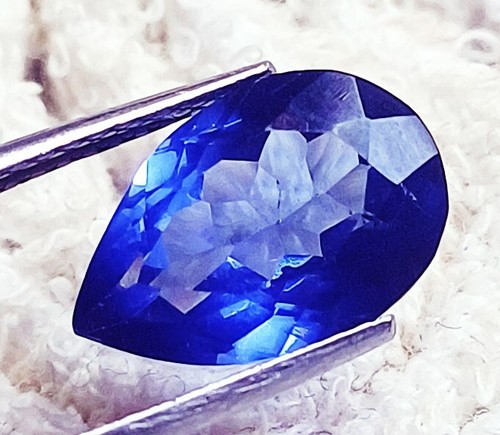 Pear Shape Natural Tanzanite Certified 7.60 Ct Loose Gemstone