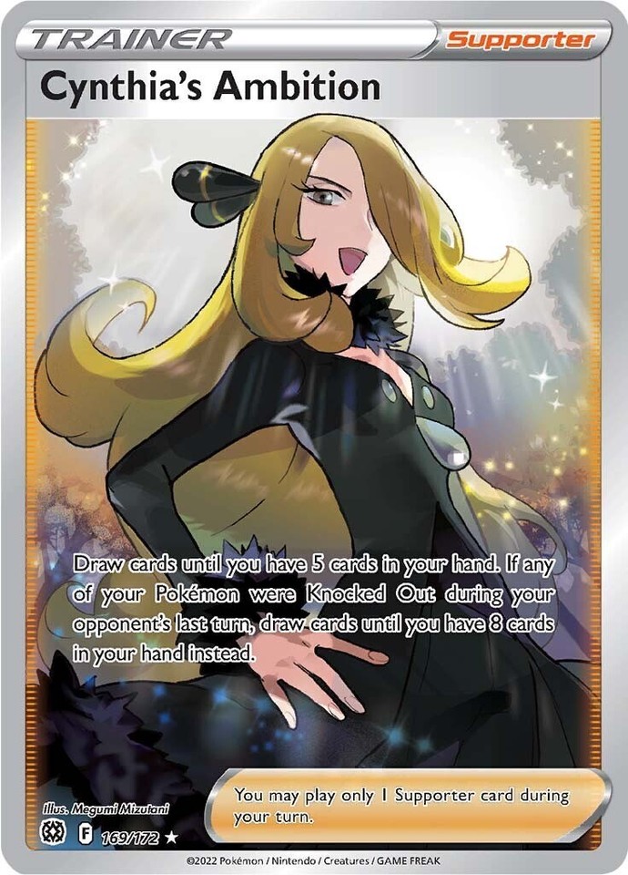 Cynthia's Ambition 169/172 Swsh09: Brilliant Stars - 1 of 1