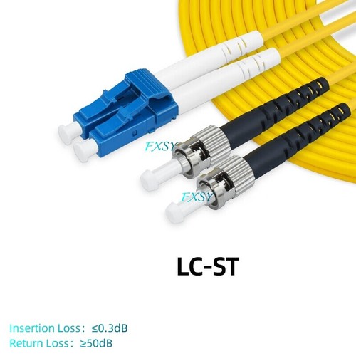 5Pcs LC/UPC to ST/UPC Duplex SM OS2 Fiber Optic Patch Cord 1m 2m 3m 5m 10m 15m - 第 8/11 張圖片