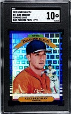 2019 Donruss Optic #11 Alex Bregman BLUE PANDORA PRIZM /99 SGC 10 GEM MINT