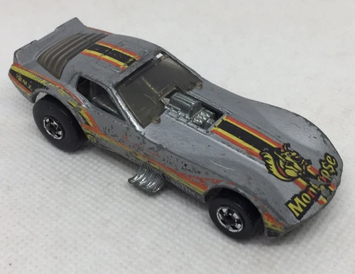 Vintage Hot Wheels Tom McEwan Mongoose Grey Funny Loose Diecast Car 1977 1:64