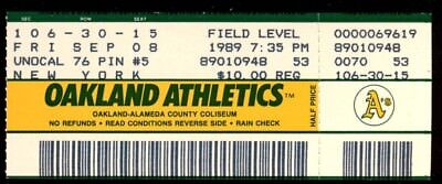 athletics ticket rivalry yankees oakland 1989 baseball york