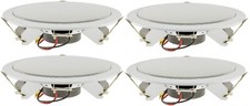 4 x Einbaulautsprecher Decken Lautsprecher weiß Ø 179mm 80 Watt 8 Ohm 21404