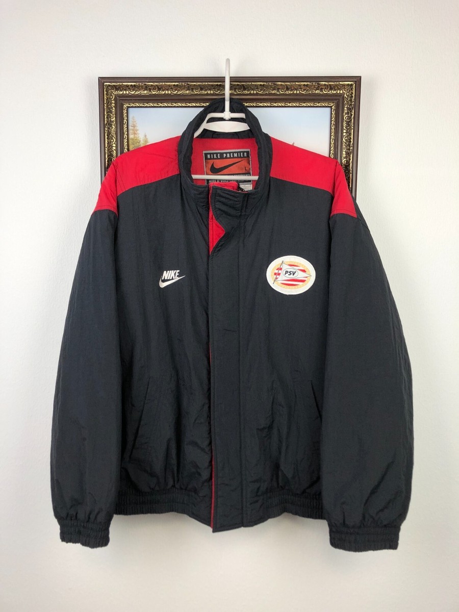 Vintage 90's Nike PSV Eindhoven Football Jacket Soccer Bomber Mens